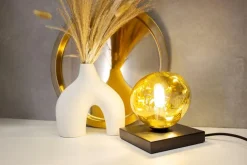 Eco-Light Tischlampen-Tischleuchte Canopus Goldgelb
