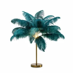 KARE DESIGN Tischlampen-Tischleuchte Feather Palm Grün