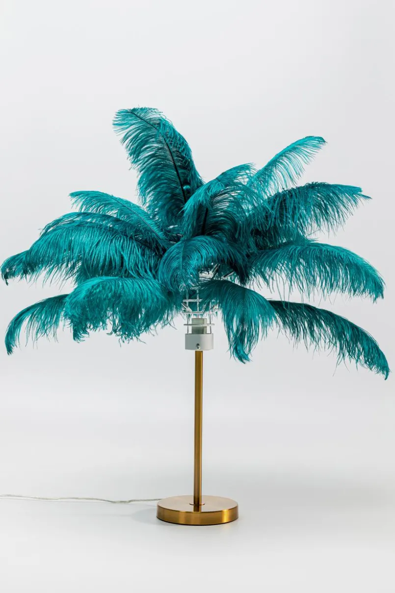 KARE DESIGN Tischlampen-Tischleuchte Feather Palm Grün