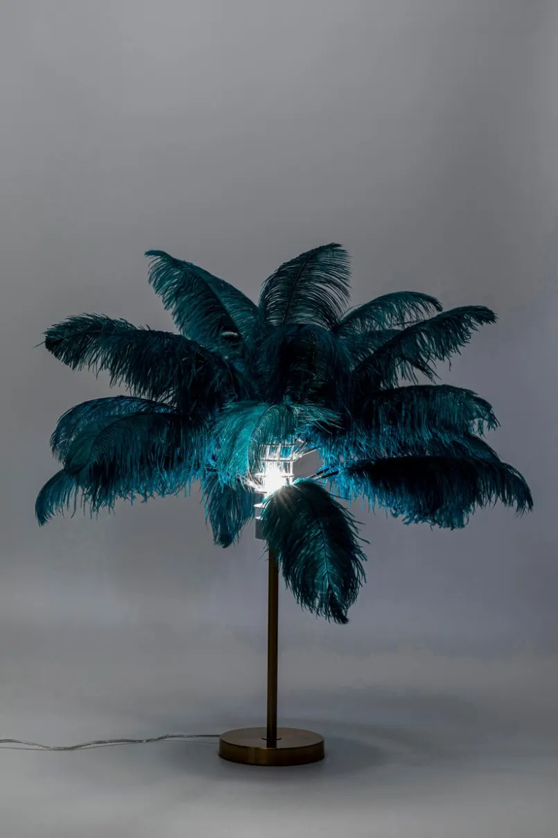 KARE DESIGN Tischlampen-Tischleuchte Feather Palm Grün