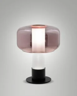 Tischlampen|FABAS Tischleuchte Flick Amethyst