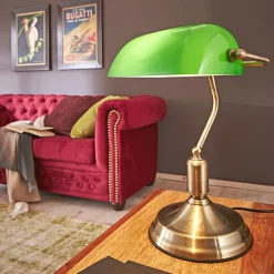 Tischlampen|IDEAL LUX Tischleuchte Lawyer TL1 Altmessing