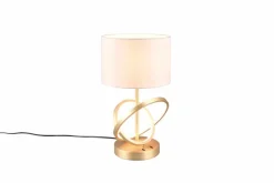 Tischlampen|Reality Leuchten Tischleuchte Liepa Messing