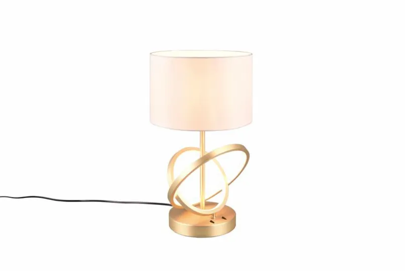 Tischlampen|Reality Leuchten Tischleuchte Liepa Messing