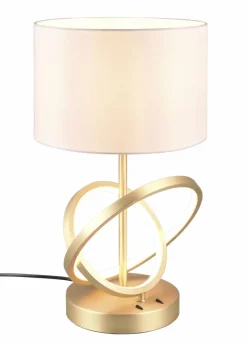 Tischlampen|Reality Leuchten Tischleuchte Liepa Messing