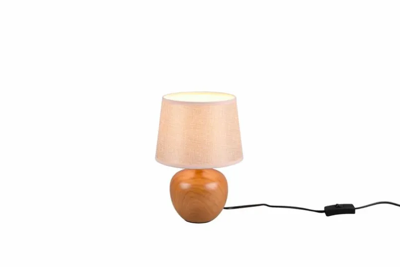 Tischlampen|Reality Leuchten Tischleuchte Luxor Braun
