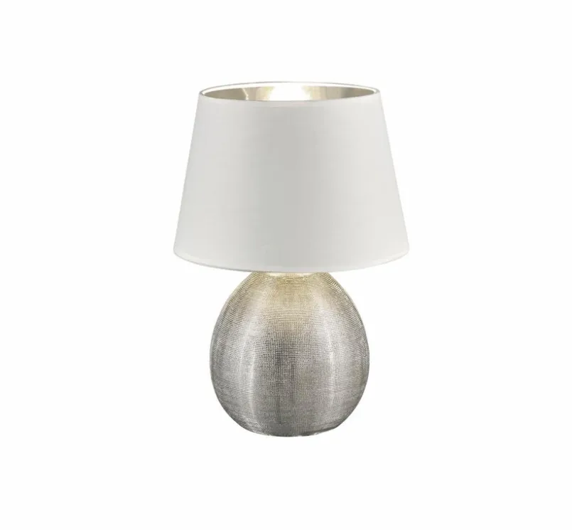Tischlampen|Reality Leuchten Tischleuchte Luxor Silber