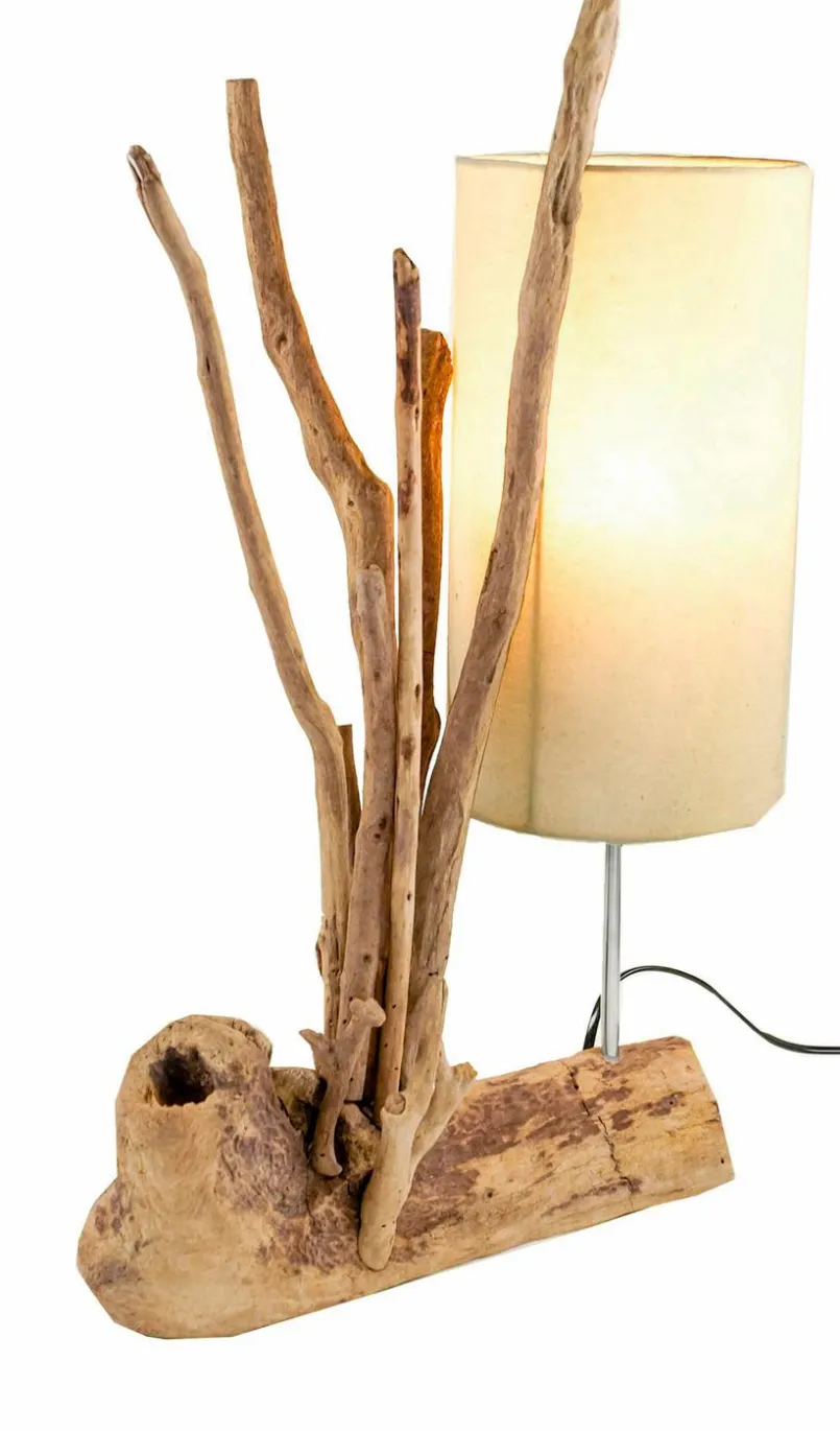 Tischlampen|Guru-Shop Tischleuchte Madura Weiß