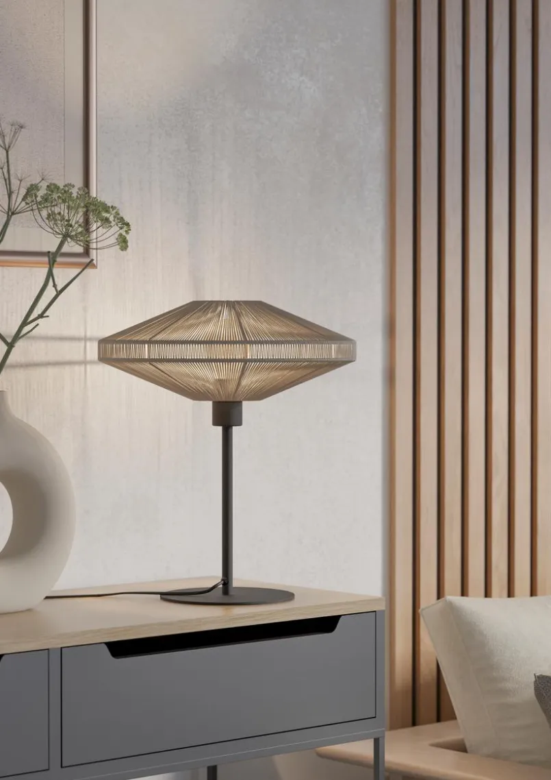 EGLO Tischlampen-Tischleuchte Midsumer Creme