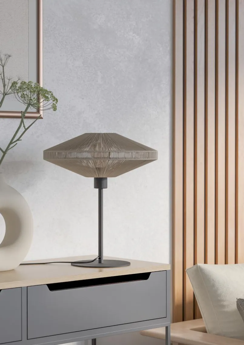 EGLO Tischlampen-Tischleuchte Midsumer Creme