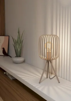 Tischlampen|EGLO Tischleuchte Romazzina Sand