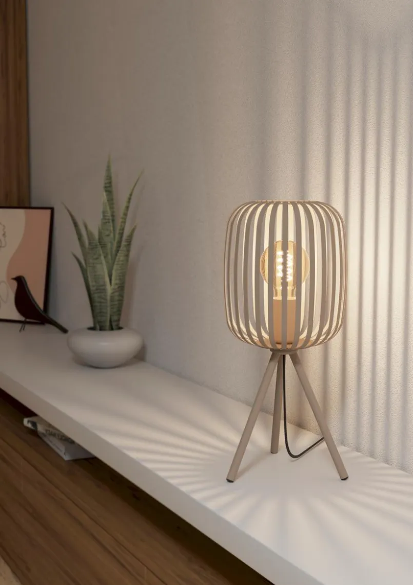 Tischlampen|EGLO Tischleuchte Romazzina Sand