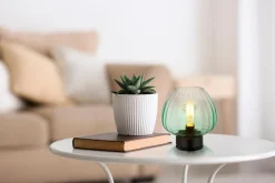 Globo Tischlampen-Tischleuchte Solveig Grün