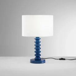 Luce Ambiente Design Tischlampen-Tischleuchte Sultan Blau