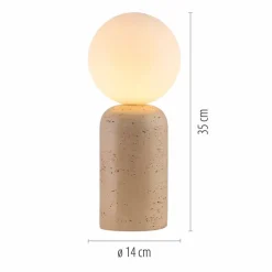 SCHÖNER WOHNEN-Kollektion Tischlampen-Tischleuchte Traventa Beige