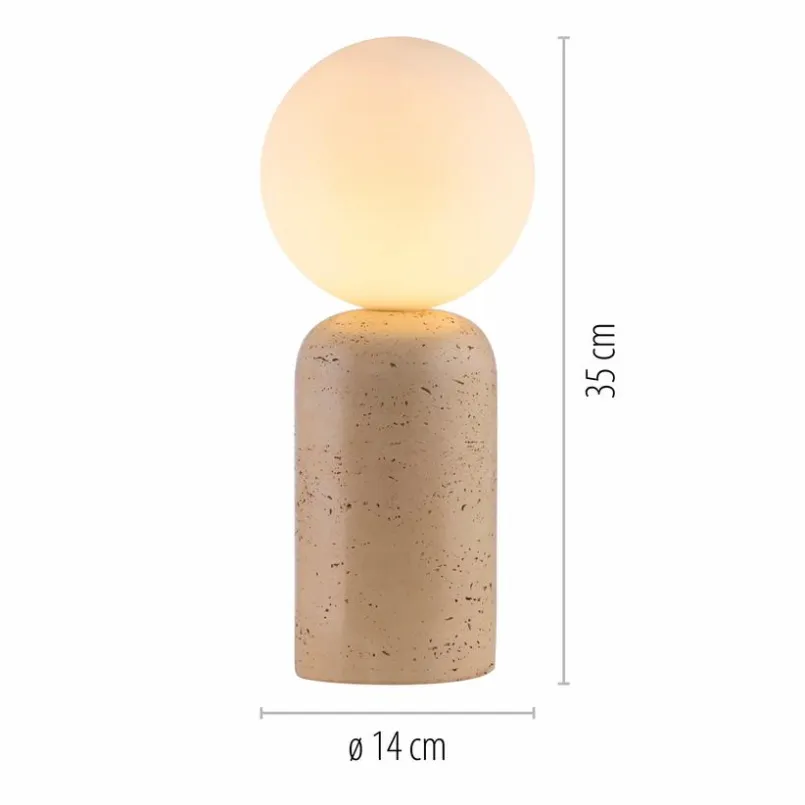 SCHÖNER WOHNEN-Kollektion Tischlampen-Tischleuchte Traventa Beige