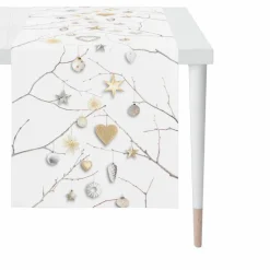 Weihnachtstextilien|Tischwäsche|Apelt Tischläufer 46 x 140 cm Weiß