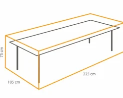 Tisch-Schutzhülle 105 x 75 x 225 cm<Winza Outdoor Covers Clearance