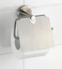 WENKO Badzubehör-Toilettenpapierhalter Bosio Silber