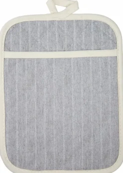 Ofenhandschuhe-Topflappen 23 x 18 cm Grau