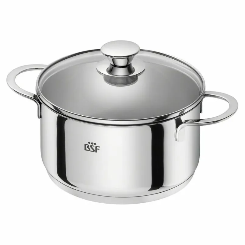 BSF Töpfe-Topfset Bordeaux 5tlg. Silber