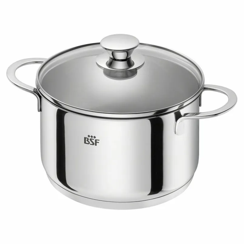 BSF Töpfe-Topfset Bordeaux 5tlg. Silber