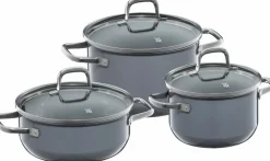 Töpfe|WMF Topfset Fusiontec Essential 3tlg. Grau