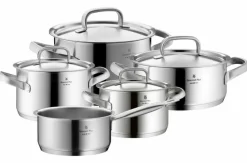 WMF Töpfe-Topfset Gourmet Plus 5tlg. Silber