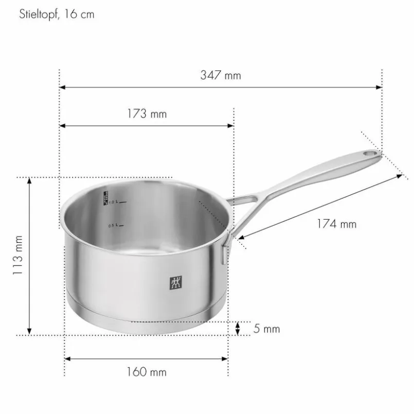 Töpfe|Zwilling Topfset Vitality 5tlg. Silber
