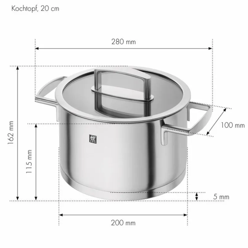 Töpfe|Zwilling Topfset Vitality 5tlg. Silber