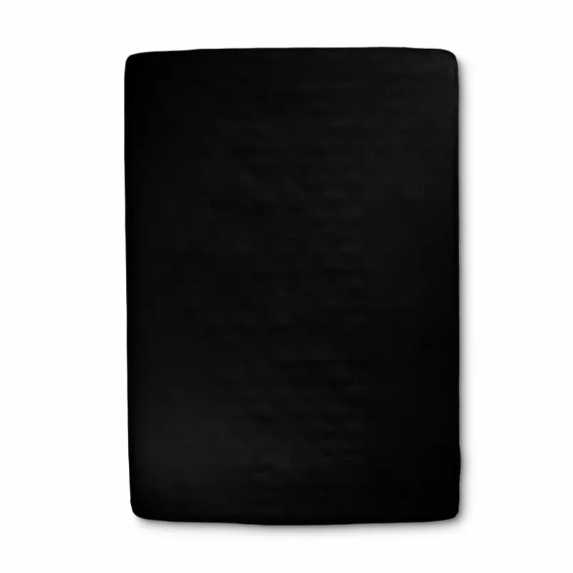 Fürstenhof Spannbettlaken-Topper-Spannbetttuch 120 x 200 cm Schwarz