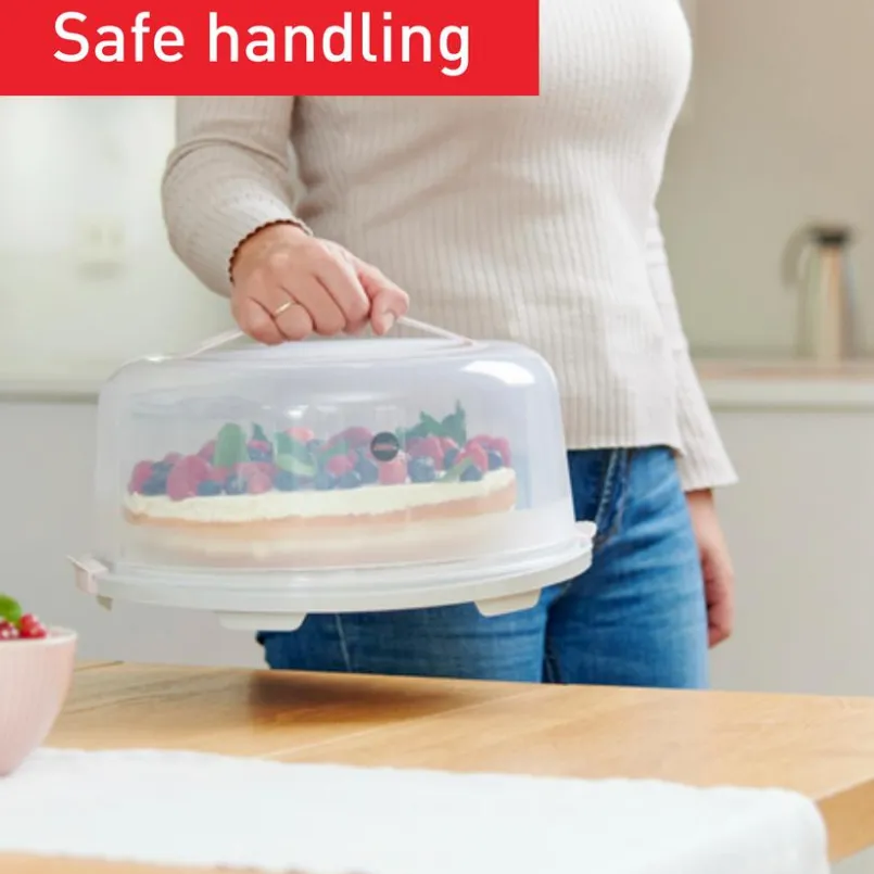 Backzubehör|emsa Tortenbehälter Prep&Bake Rosa