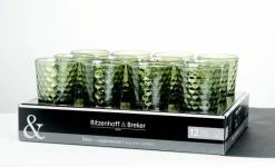 Ritzenhoff & Breker Gläser-Trinkglas Favo 400 ml Oliv