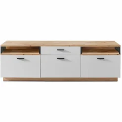IDEAL Wohnen Wohnwände & Tv-Lowboards|Kommoden-TV-Lowboard Basset Weiß