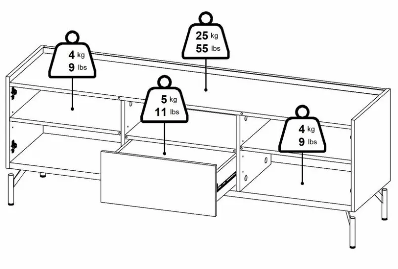 TV-Lowboard Bergen<Tvilum Discount