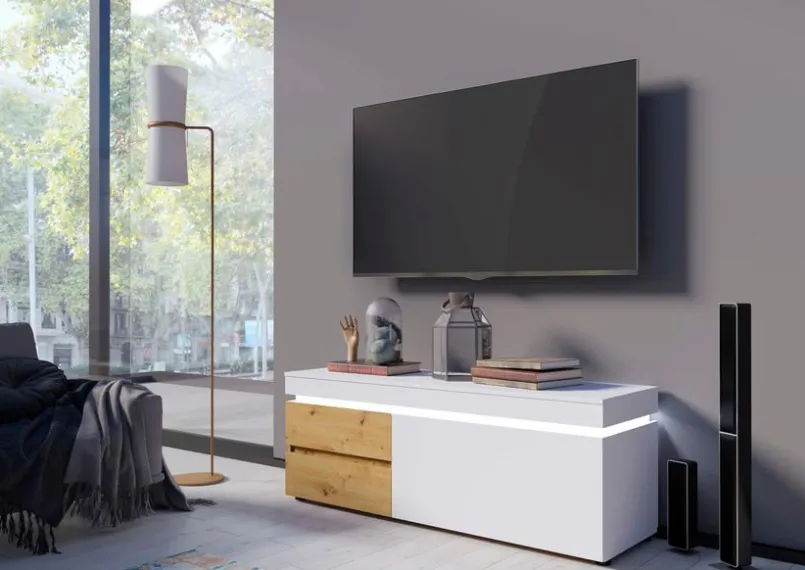 Wójcik Wohnwände & Tv-Lowboards-TV-Lowboard Luci Alpinweiß