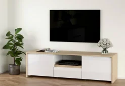Kommoden|Wohnwände & Tv-Lowboards|Tvilum TV-Lowboard Next Weiß / Hochglanz