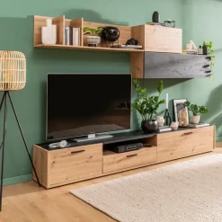 Composad Wohnwände & Tv-Lowboards-TV-Lowboard Vitruvia Eiche Artisan