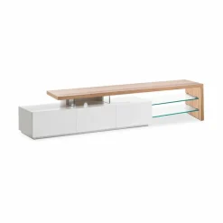 MCA Wohnwände & Tv-Lowboards-TV-Lowboard Alimos Eiche Weiß