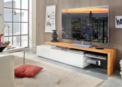 MCA Wohnwände & Tv-Lowboards-TV-Lowboard Alimos Eiche Weiß