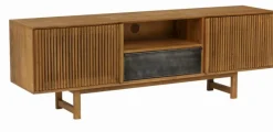 Kommoden|Kommoden|Portobello TV-Lowboard Allure Iron Nussbaum