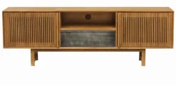 Kommoden|Kommoden|Portobello TV-Lowboard Allure Iron Nussbaum