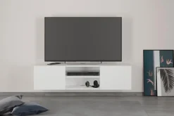 FMD Wohnwände & Tv-Lowboards-TV-Lowboard Brighton Weiß