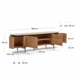 Kave Home Wohnwände & Tv-Lowboards|Kommoden-TV-Lowboard Licia Natur