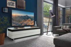 Wohnwände & Tv-Lowboards|Musterring TV-Lowboard Media Smart Weiß / Weißglas