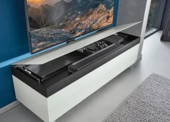 Wohnwände & Tv-Lowboards|Musterring TV-Lowboard Media Smart Weiß / Weißglas