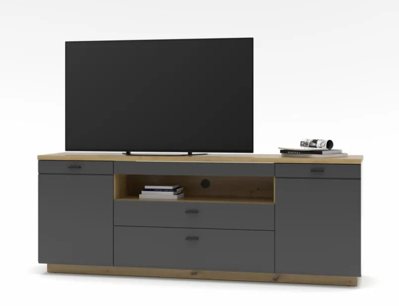 Wohnconcept Wohnwände & Tv-Lowboards-TV-Lowboard Paola Graphit