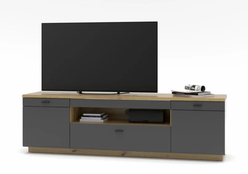 Wohnconcept Wohnwände & Tv-Lowboards-TV-Lowboard Paola Graphit