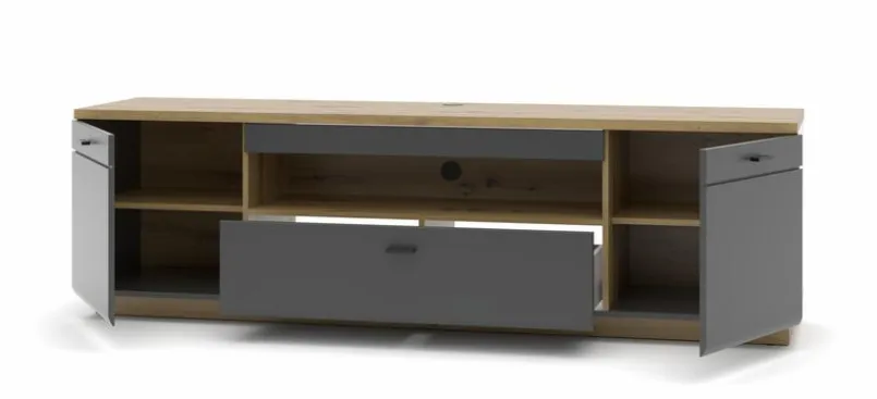 Wohnconcept Wohnwände & Tv-Lowboards-TV-Lowboard Paola Graphit