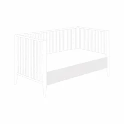 Paidi Babybetten|Babybetten-Umbauseiten Felie 2er-Set Weiß